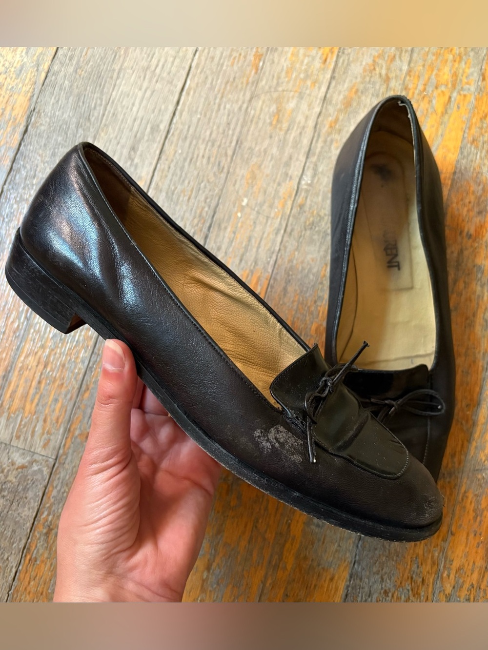 vintage 90s YSL loafers
